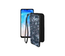 Купить - чехол для смартфона  Чехол-кошелек из экокожи для телефона Doogee N40 Pro Хаки-синий