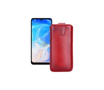 Купить - чехол для смартфона  Вытяжка из экокожи для телефона Doogee N40 Pro Красный