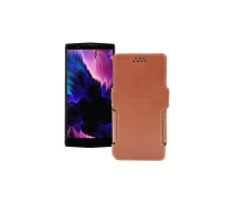 Купить - чехол для смартфона  Чехол-книга из экокожи для телефона Doogee BL9000 Коричневый