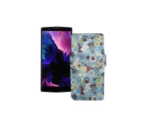 Купить - чехол для смартфона  Чехол-книга из экокожи для телефона Doogee BL9000 Круги-цветные