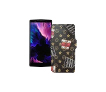 Купить - чехол для смартфона  Чехол-книга из экокожи для телефона Doogee BL9000 Луи-Витон-коричневый