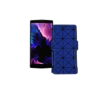 Купить - чехол для смартфона  Чехол-книга из экокожи для телефона Doogee BL9000 Синий ромб