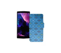 Купить - чехол для смартфона  Чехол-книга из экокожи для телефона Doogee BL9000 Фэшн голубой