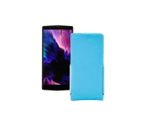 Купить - чехол для смартфона  Чехол-флип из экокожи для телефона Doogee BL9000 Голубой