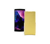 Купить - чехол для смартфона  Чехол-флип из экокожи для телефона Doogee BL9000 Золотой