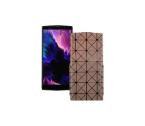 Купить - чехол для смартфона  Чехол-флип из экокожи для телефона Doogee BL9000 Коричневый ромб