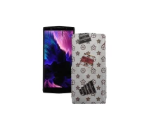 Купить - чехол для смартфона  Чехол-флип из экокожи для телефона Doogee BL9000 Луи-Витон-белый