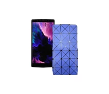Купить - чехол для смартфона  Чехол-флип из экокожи для телефона Doogee BL9000 Синий ромб