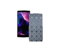 Купить - чехол для смартфона  Чехол-флип из экокожи для телефона Doogee BL9000 Серый ромб