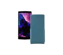 Купить - чехол для смартфона  Чехол-флип из экокожи для телефона Doogee BL9000 Тм. Бирюзовый
