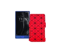 Купить - чехол для смартфона  Чехол-книга из экокожи для телефона Doogee Mix lite Красный ромб