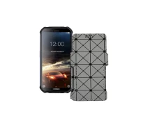 Купить - чехол для смартфона  Чехол-книга из экокожи для телефона Doogee S40 lite Серый ромб
