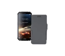 Купить - чехол для смартфона  Чехол-книга из экокожи для телефона Doogee S40 lite Серый