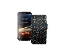 Купить - чехол для смартфона  Чехол-книга из экокожи для телефона Doogee S40 lite Фэшн черный