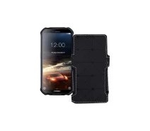Купить - чехол для смартфона  Чехол-книга из экокожи для телефона Doogee S40 lite Черный ромб