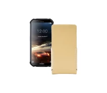 Купить - чехол для смартфона  Чехол-флип из экокожи для телефона Doogee S40 lite Бежевый