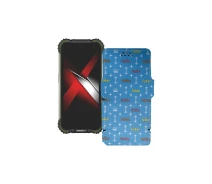 Купить - чехол для смартфона  Чехол-книга из экокожи для телефона Doogee S58 Pro Фэшн голубой
