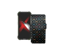 Купить - чехол для смартфона  Чехол-книга из экокожи для телефона Doogee S58 Pro Фэшн черный