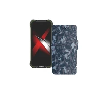 Купить - чехол для смартфона  Чехол-книга из экокожи для телефона Doogee S58 Pro Хаки-синий