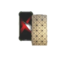 Купить - чехол для смартфона  Чехол-флип из экокожи для телефона Doogee S58 Pro Золотой ромб