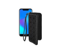 Купить - чехол для смартфона  Чехол-кошелек из экокожи для телефона Doogee X70 Черный ромб