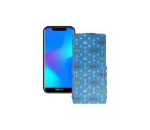 Купить - чехол для смартфона  Чехол-флип из экокожи для телефона Doogee X70 Фэшн голубой