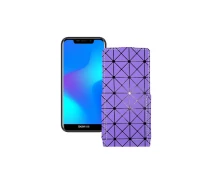Купить - чехол для смартфона  Чехол-флип из экокожи для телефона Doogee X70 Фиолетовый ромб