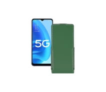 Купить - чехол для смартфона  Чехол-флип из экокожи для телефона OPPO A55s Темно-зеленый