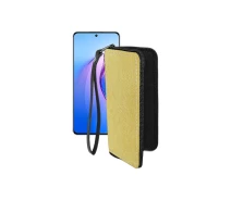 Купить - чехол для смартфона  Чехол-кошелек из экокожи для телефона OPPO Reno 8 Pro Золотой