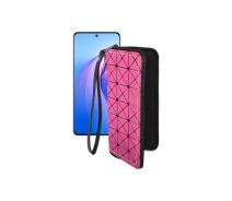 Купить - чехол для смартфона  Чехол-кошелек из экокожи для телефона OPPO Reno 8 Pro Розовый ромб
