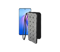 Купить - чехол для смартфона  Чехол-кошелек из экокожи для телефона OPPO Reno 8 Pro Серый ромб