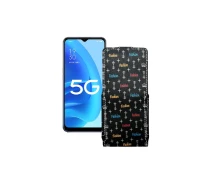 Купить - чехол для смартфона  Чехол-флип из экокожи для телефона OPPO A55s Фэшн черный