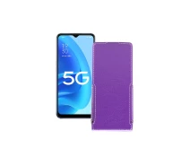 Купить - чехол для смартфона  Чехол-флип из экокожи для телефона OPPO A55s Фиолетовый