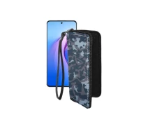 Купить - чехол для смартфона  Чехол-кошелек из экокожи для телефона OPPO Reno 8 Pro Хаки-синий