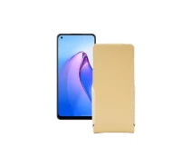 Купить - чехол для смартфона  Чехол-флип из экокожи для телефона OPPO Reno 8 Бежевый
