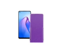 Купить - чехол для смартфона  Чехол-флип из экокожи для телефона OPPO Reno 8 Фиолетовый