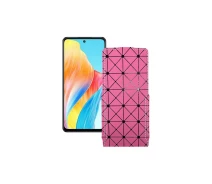 Купить - чехол для смартфона  Чехол-флип из экокожи для телефона OPPO A1 Розовый ромб