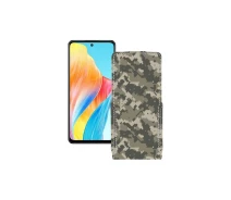 Купить - чехол для смартфона  Чехол-флип из экокожи для телефона OPPO A1 Хаки-зеленый
