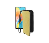 Купить - чехол для смартфона  Чехол-кошелек из экокожи для телефона OPPO A1 Золотой
