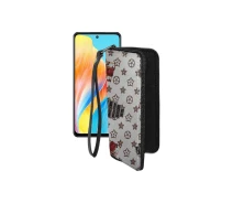 Купить - чехол для смартфона  Чехол-кошелек из экокожи для телефона OPPO A1 Луи-Витон-белый