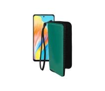 Купить - чехол для смартфона  Чехол-кошелек из экокожи для телефона OPPO A1 Тм. Бирюзовый