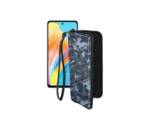 Купить - чехол для смартфона  Чехол-кошелек из экокожи для телефона OPPO A1 Хаки-синий