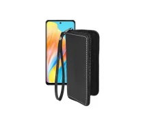 Купить - чехол для смартфона  Чехол-кошелек из экокожи для телефона OPPO A1 Черный глянец