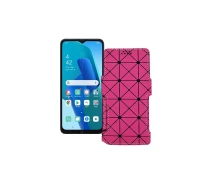 Купить - чехол для смартфона  Чехол-книга из экокожи для телефона OPPO A16k Розовый ромб