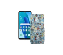 Купить - чехол для смартфона  Чехол-флип из экокожи для телефона OPPO A16k Круги-цветные