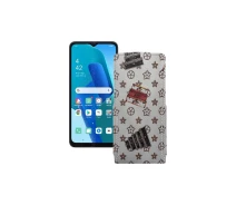 Купить - чехол для смартфона  Чехол-флип из экокожи для телефона OPPO A16k Луи-Витон-белый