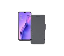 Купить - чехол для смартфона  Чехол-книга из экокожи для телефона OPPO A8 Серый