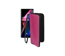 Купить - чехол для смартфона  Чехол-кошелек из экокожи для телефона OPPO Find X3 Pro Розовый