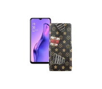 Купить - чехол для смартфона  Чехол-флип из экокожи для телефона OPPO A8 Луи-Витон-коричневый