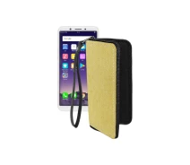 Купить - чехол для смартфона  Чехол-кошелек из экокожи для телефона OPPO A83 Золотой